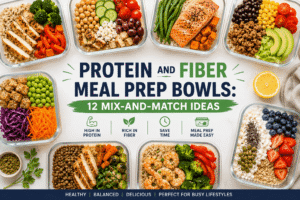 Protein and Fiber Meal Prep Bowls: 12 Mix-and-Match Ideas