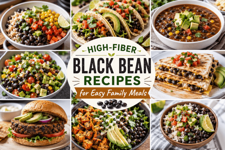 High-Fiber Black Bean Recipes for Easy Family Meals